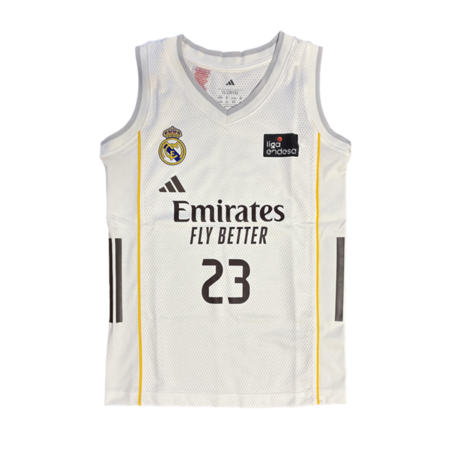 Camiseta Real Madrid Basket 1ª Equipación JR. 2025-26 # 23 LLULL #