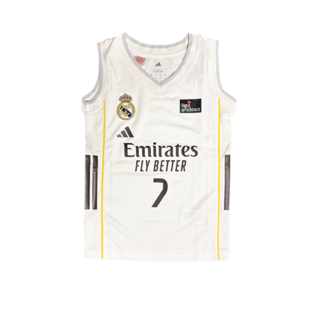 Camiseta Real Madrid Basket 1ª Equipación JR. 2025-26 # 7 CAMPAZZO #