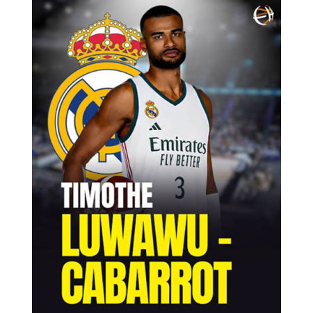 Camiseta Real Madrid Basket 1ª Equipación JR. 2026-27 # 3 LUWAWU-CABARROT#