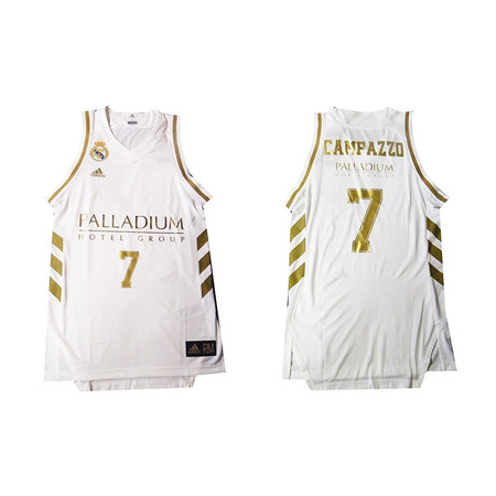 Camiseta Réplica Erwachsene CAMPAZZO #7# Real Madrid Basket (1. Ausrüstung)