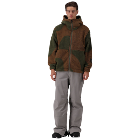 Campagnolo Men's Fleece Jacket with Hood "Moss-Malto"