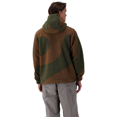 Campagnolo Men's Fleece Jacket with Hood "Moss-Malto"