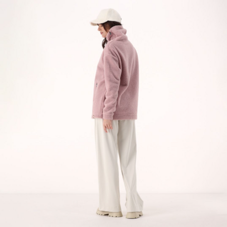 Campagnolo Women's faux fur teddy sweatshirt "Romantic Rose"