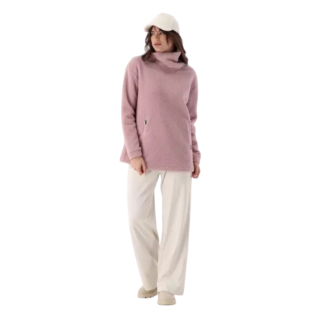 Campagnolo Women's faux fur teddy sweatshirt "Romantic Rose"