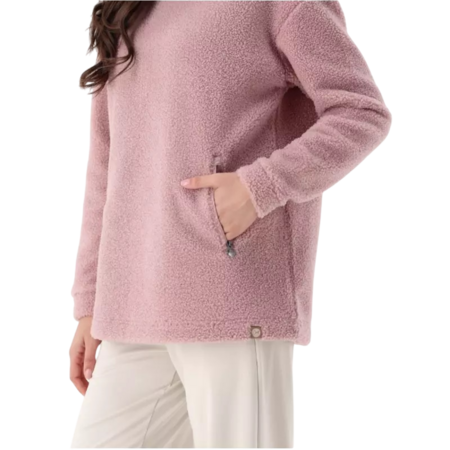 Campagnolo Women's faux fur teddy sweatshirt "Romantic Rose"