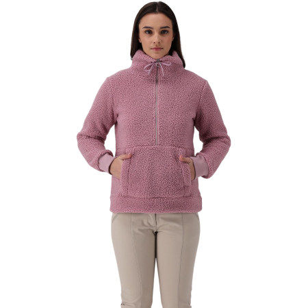 Campagnolo Women's Half Zip Sweatshirt in High Loft "Blush"