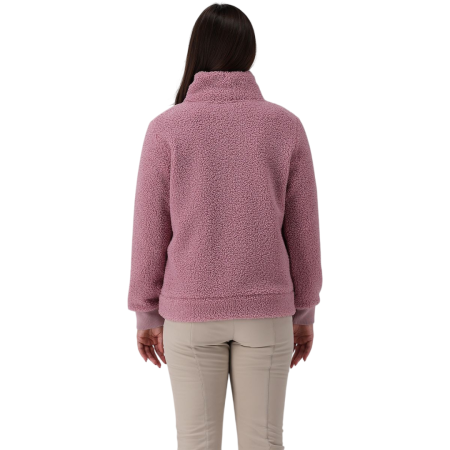 Campagnolo Women's Half Zip Sweatshirt in High Loft "Blush"