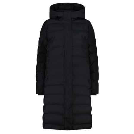 Campagnolo Women's long padded down jacket with hood "Black"