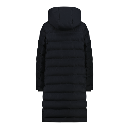 Campagnolo Women's long padded down jacket with hood "Black"