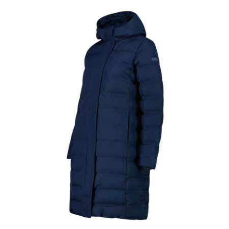 Campagnolo  Women's long padded down jacket with hood "Blue Ink"