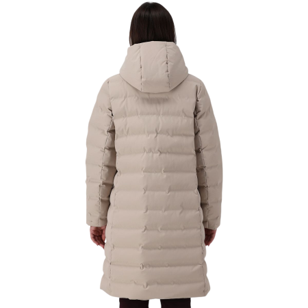 Campagnolo Women's long padded down jacket with hood "Kaki"