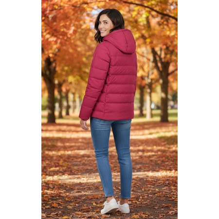 Campagnolo Women's padded down jacket with hood "Amaranto"