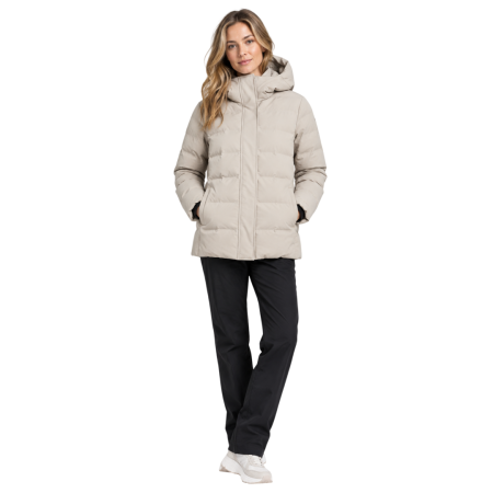 Campagnolo Women's padded down jacket with hood "Kaki"