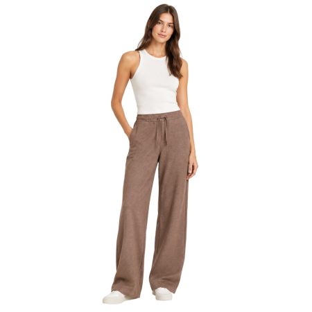 Campagnolo Women's wide trousers in warm fleece "Toffee"