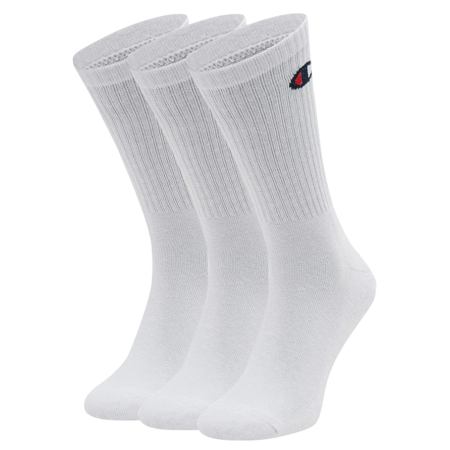 Champion 3 Pack Crew C Logo Socks "White"