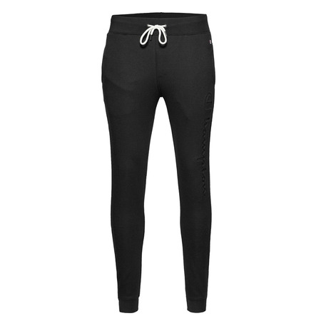 Champion Athletic Classic Watermark Logo Rib Manschettenhose (schwarz)