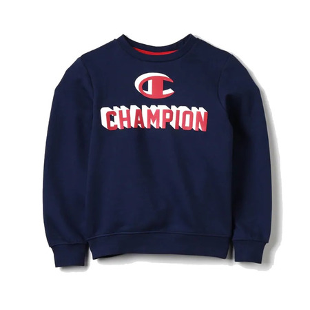 Champion Atlhetic Kids Icon Logo Crewneck Sweatshirt (Navy)
