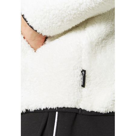 Champion Authentic Legacy Sherpa Top Kapuzen Fleece "White-Black"