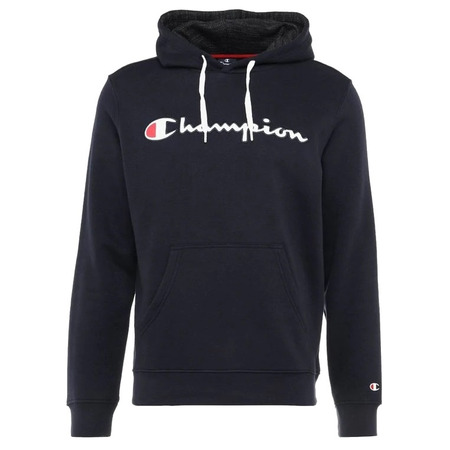 Champion Authentic Script Logo Reverse Weave Hoodie (Navy)