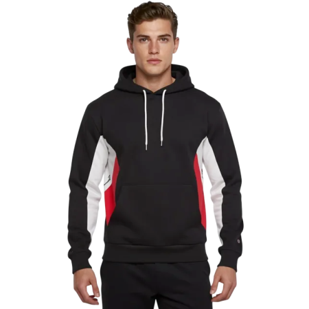 Champion Basketball Inspired Color Block Logo Hoodie "Black"
