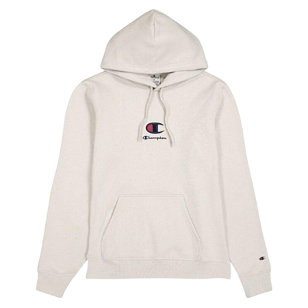 Champion Big C Logo Stickerei Fleece Hoodie "Beige"