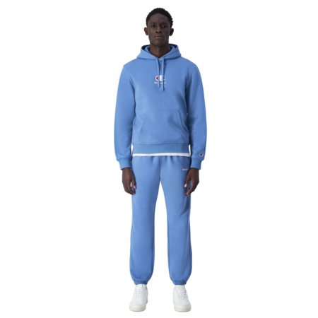 Champion Big C Logo Stickerei Fleece Hoodie "Teal Blue"