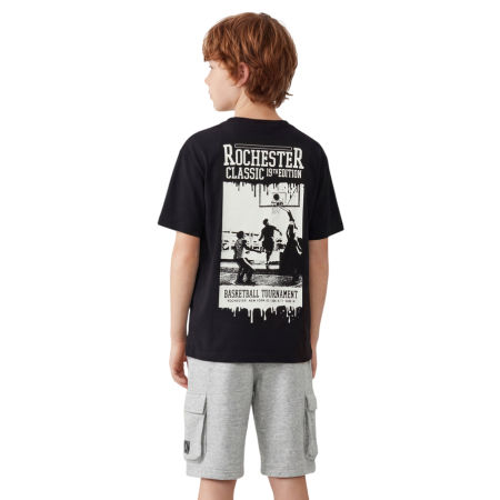 Champion Boys’ Crewneck T-shirt  Print  "Black"