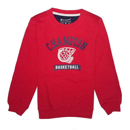 Champion Crewneck Niño Atlhetic Sweatshirt BB Logo (rojo)