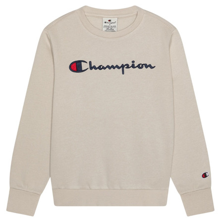 Champion bestickt Big Logo Crewneck Sweatshirt "Beige"