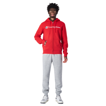 Champion bestickt Big Logo Fleece Full-Zip Hoodie "Red"