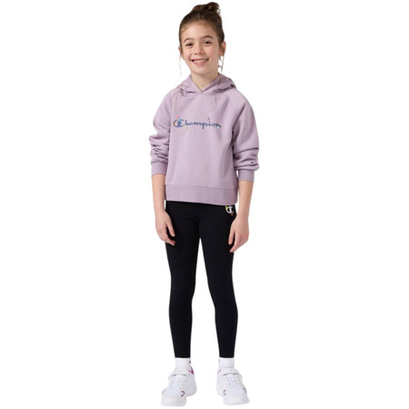 Champion Girls Fleece Hoodie with Big Logo Icons "Violet"