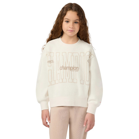 Champion Girls Fleece Sweatsuit with Ribbed Cuffs "Cream"