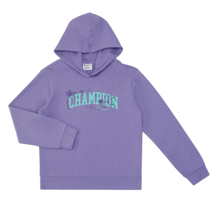 Champion Girls Hooded  Sweatshirt  graphic logo "purple"