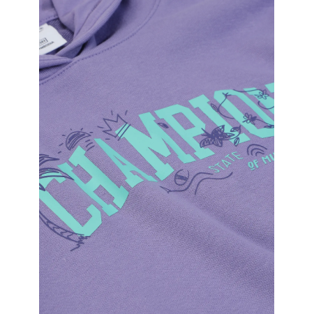 Champion Girls Hooded  Sweatshirt  graphic logo "purple"