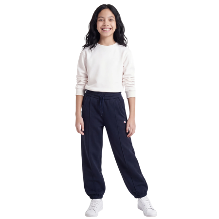 Champion Girls Main Street Loose Fit Fleece Elastic Cuff Pants "Navy