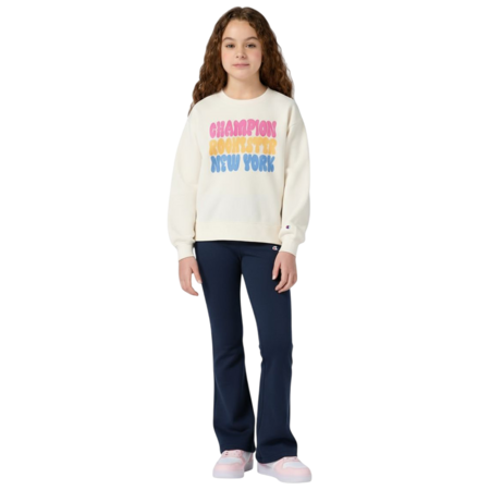 Champion Girls' Tracksuits Fleece Sweatsuit with Graphic "Cream"