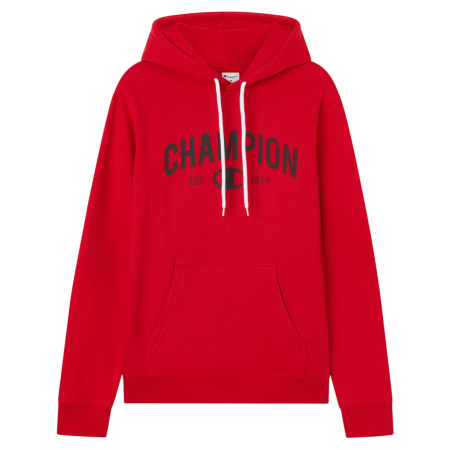 Champion Graphic Logo Est. "C" 1919 Pullover Hoodie "Red"
