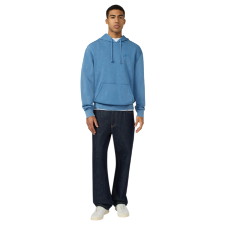 Champion Hooded Sweatshirt Washed Effect Icons bright "sky blue"