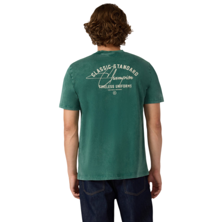 Champion Icon Men’s Washed Crewneck T-Shirt "Forest Green"