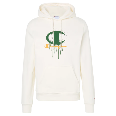 Champion Icons C Big Graffiti Scrip Logo Fleece Hoodie "Light Cream"