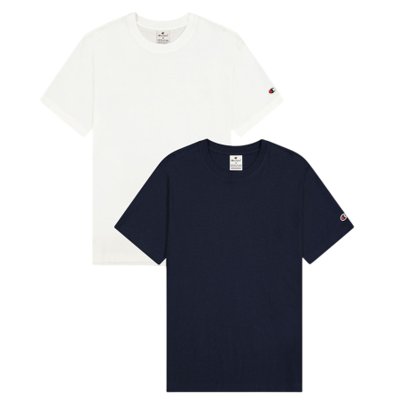 Champion Icons Men's 2-Pack Short Sleeve Tee "White-Navy"