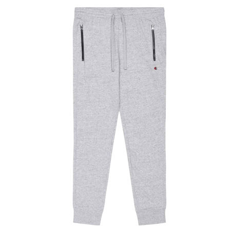 Champion Icons Pocket Zip Slim Fit Light Rib Cuff Pants "Light Grey"