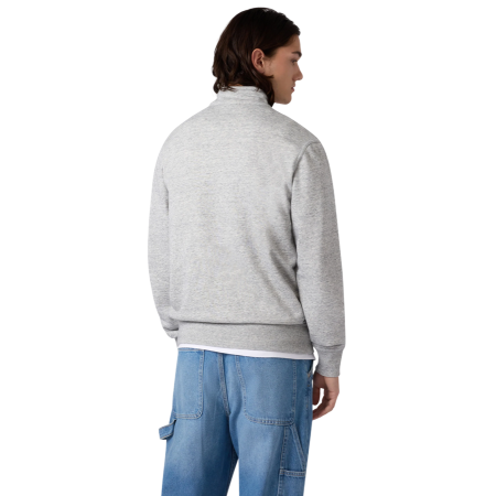 Champion Icons Small Embroidered Logo Hoodie Fleece Full-Zip "Medium Gray"