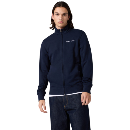 Champion Icons Small Embroidered Logo Hoodie Fleece Full-Zip "Navy"