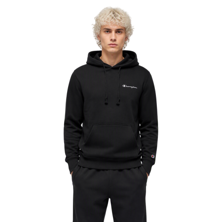 Champion Icons Small Embroidered Logo Hoodie Standar Fit "Black"