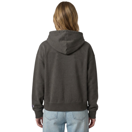 Champion Icons Women’s Full Zip Oversize Fit Hoodie Sweatshirt  "Dark Gray"