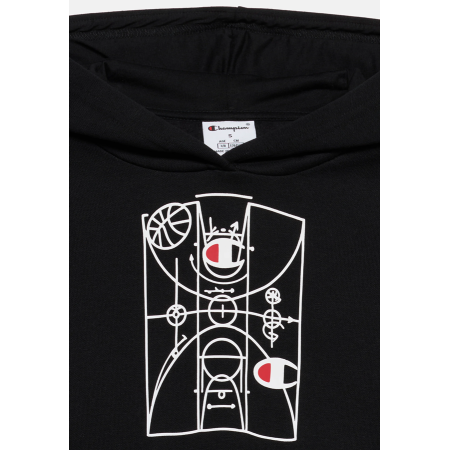 Champion Kids Basketball Maxi Graphic Logo Hoodie "Black"