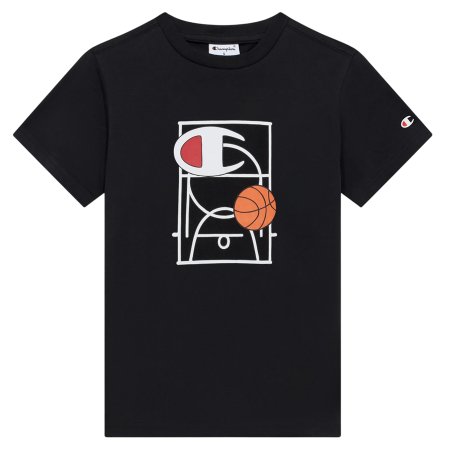 Champion Kids Basketball Maxi Graphic Logo T-Shirt "Black"