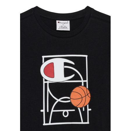 Champion Kids Basketball Maxi Graphic Logo T-Shirt "Black"