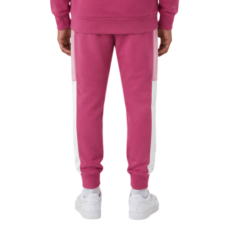 Champion Kids Colour Block Embroidery Logo Rib Cuff Pants "Silken Raspberry-Pink"